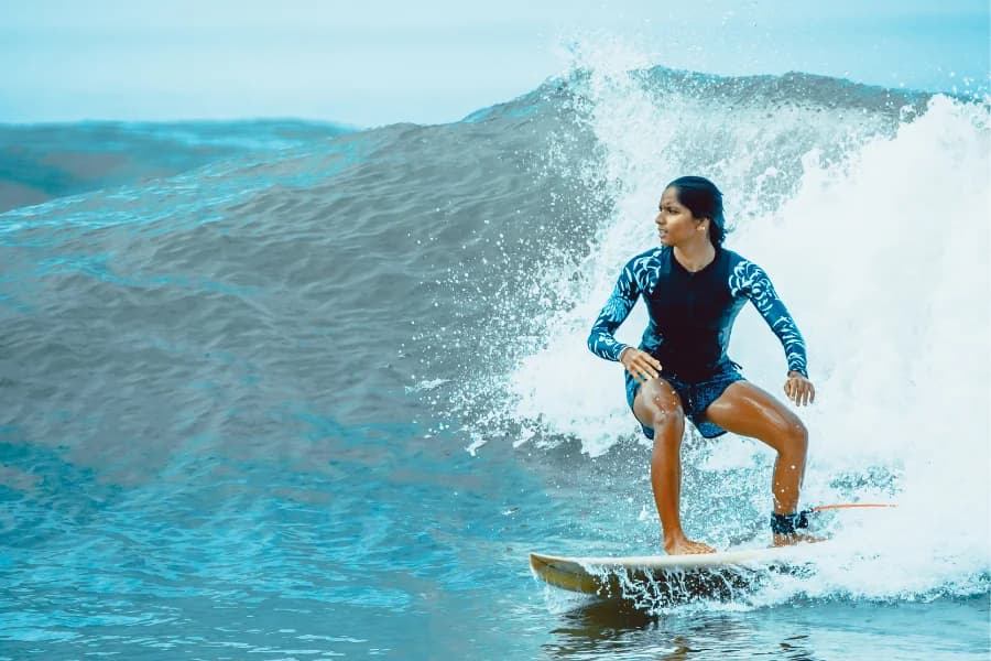Surfing in Mulki and Varkala