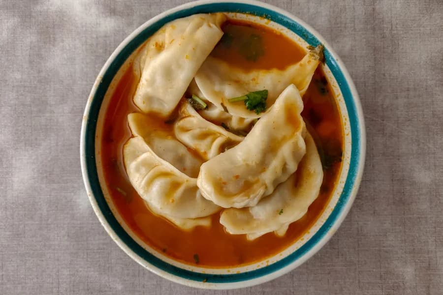 Mokthuk or Momos in Soup
