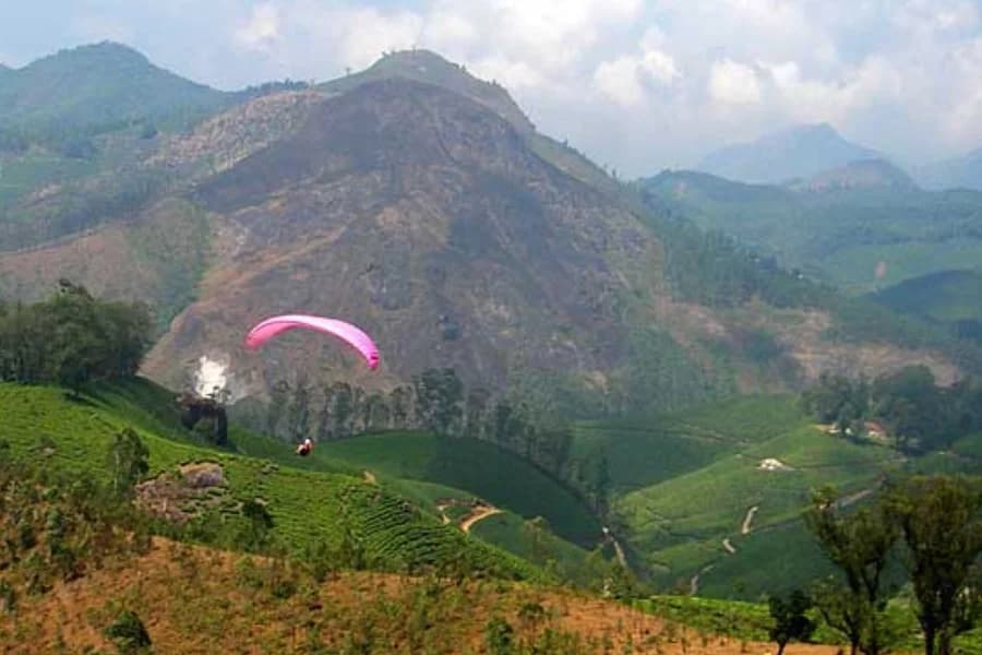 Paragliding at Munnar